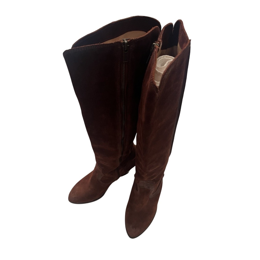 Frye Women's Brown Suede Western Equestrian Boots Size 8.5 MPN 3473889-BRN - Picture 9 of 9